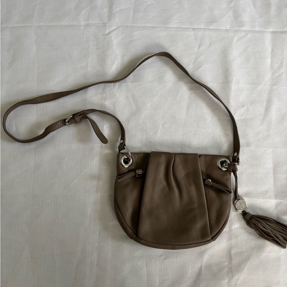Vince Camuto Tan Leather Crossbody Bag